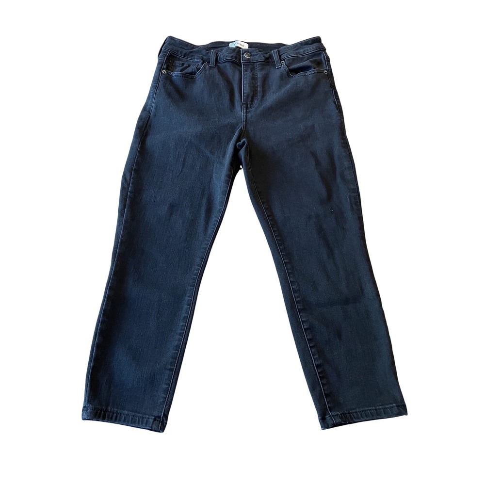 Pistola Cropped Skinny Leg High Rise Black Denim Jean Boho Hipster Rock Size‎ 31